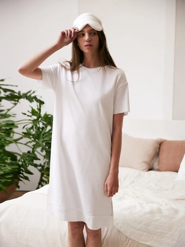 Solid Color BCI Cotton Tee Dress