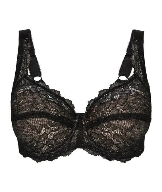 Ava & Audrey Grace Contour Balcony Bra - Black/Skin