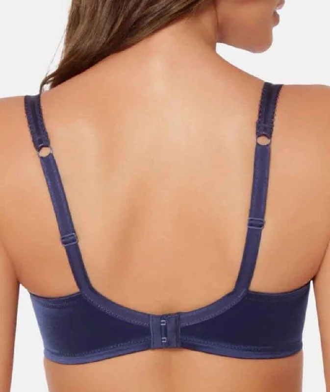 Triumph Sheer Underwired Bra - Navy Blue