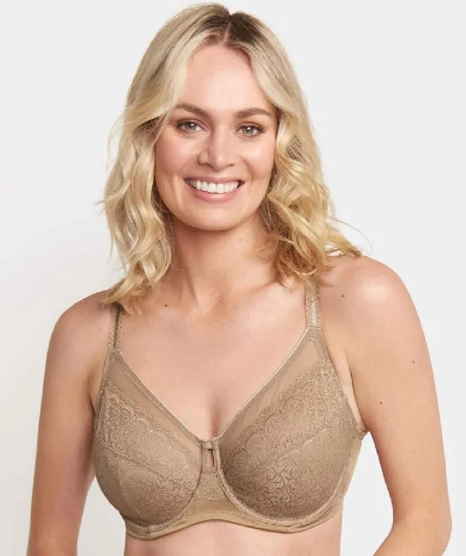 Triumph Sheer Underwired Bra - Navy Blue