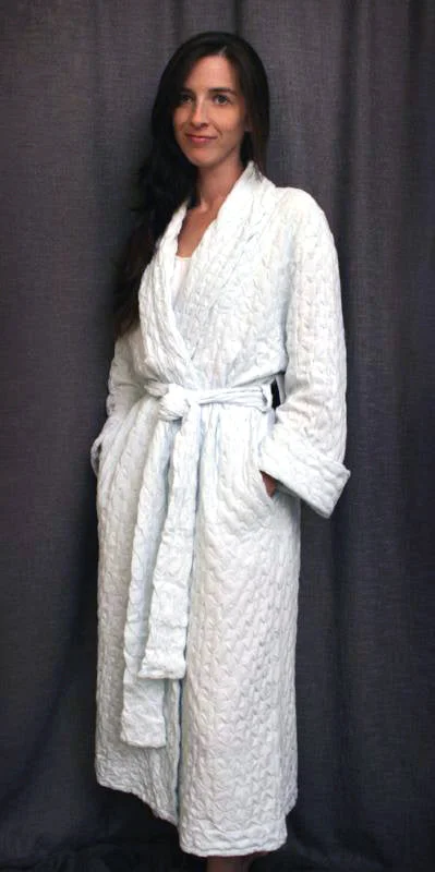 3/4 Length Shawl Collar Robe Waffle Collection