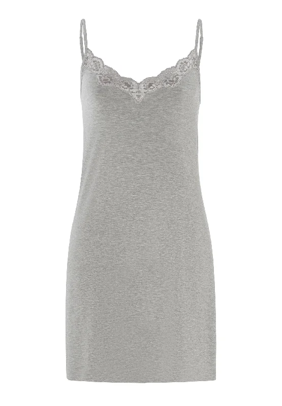 Natural Elegance Chemise | Grey Melange 74901-958