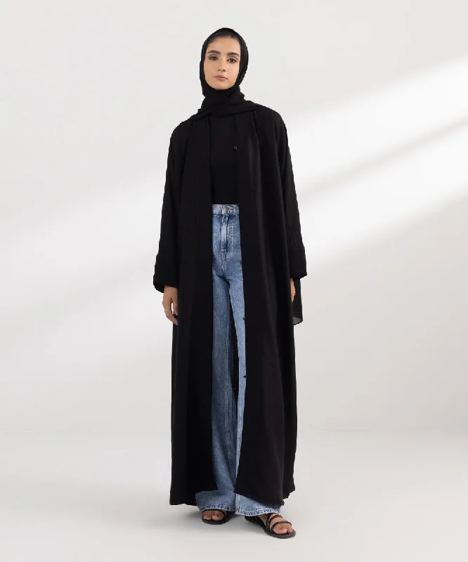 Front Open Abaya Set