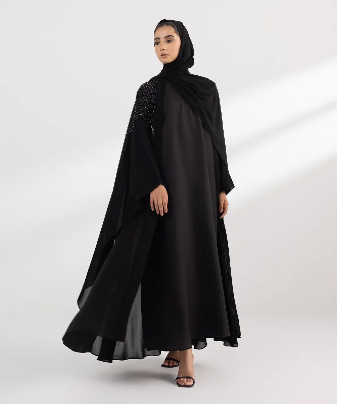 Front Open Abaya Set