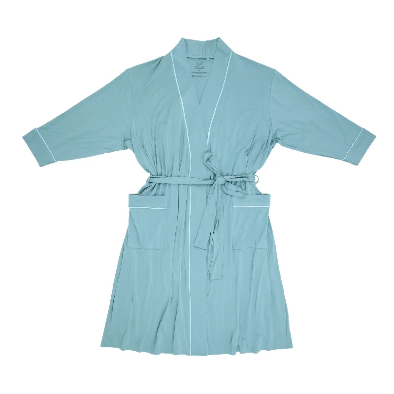 Aquamarine Women's Bamboo Robe