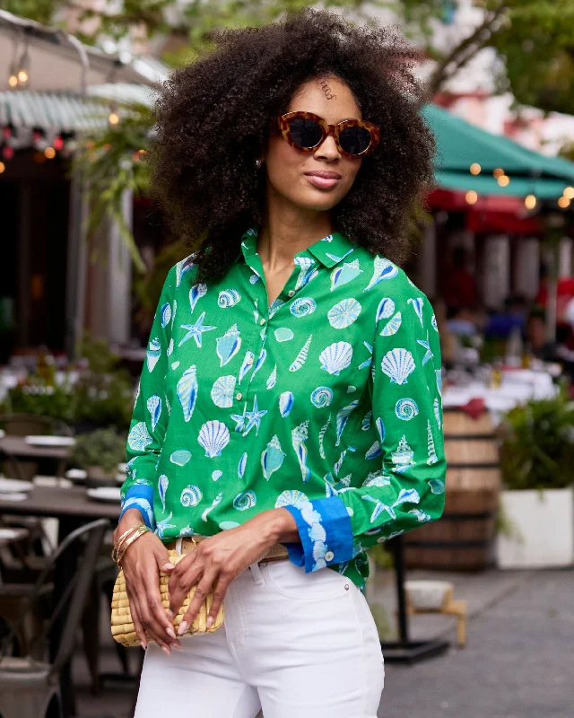 Beachcomber - Basic Bliss Blouse - Golf Greens