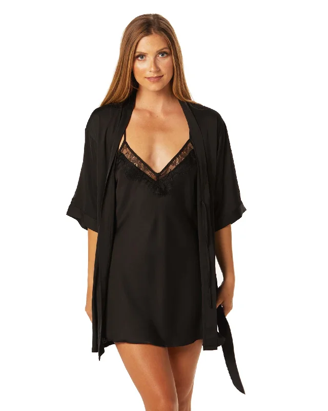 Ce Soir Robe & Chemise Gift Set Black