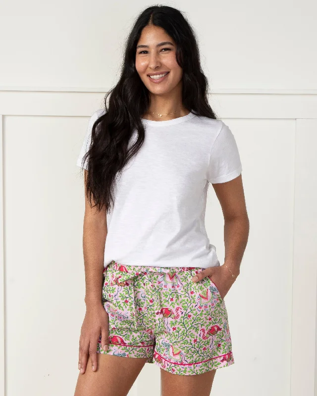 Flamenco - PJ Shorts - Rose Garden