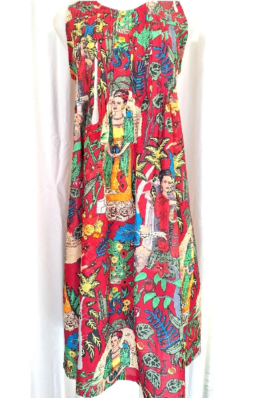 Frida Kahlo Dress - Red