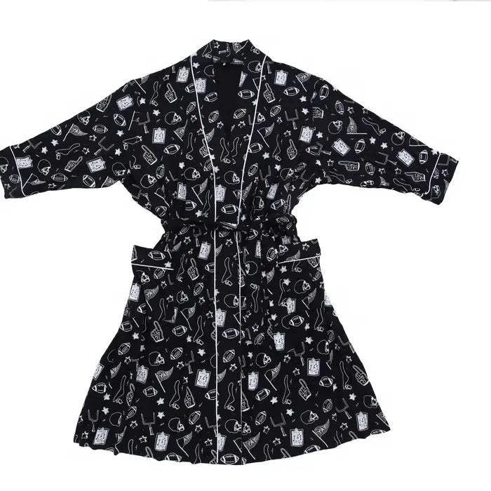 Midnight Football Women's Bamboo Robe