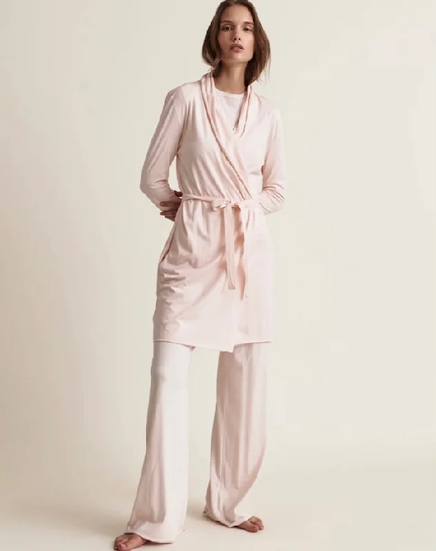 SKIN~ Double layer wrap robe