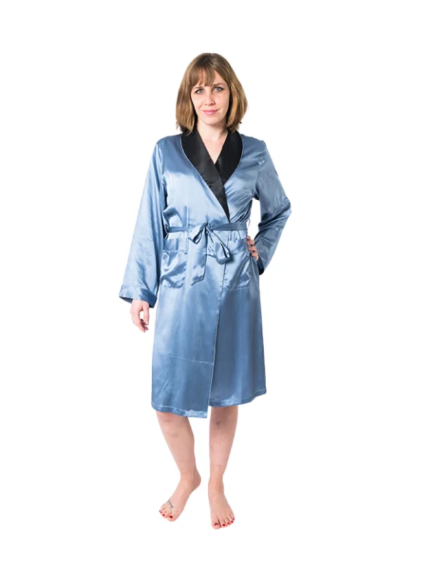 Women's Twilight Robe with Black Collar