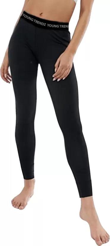 Thermal Tights for Winter Stretchable -Black