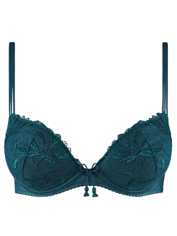 Lovessence Plunge Push Up Bra - Imperial Green