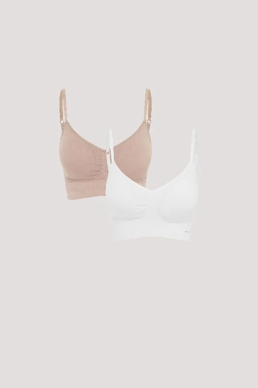 Bamboo Skinny Strap Convertible Bra 2pk