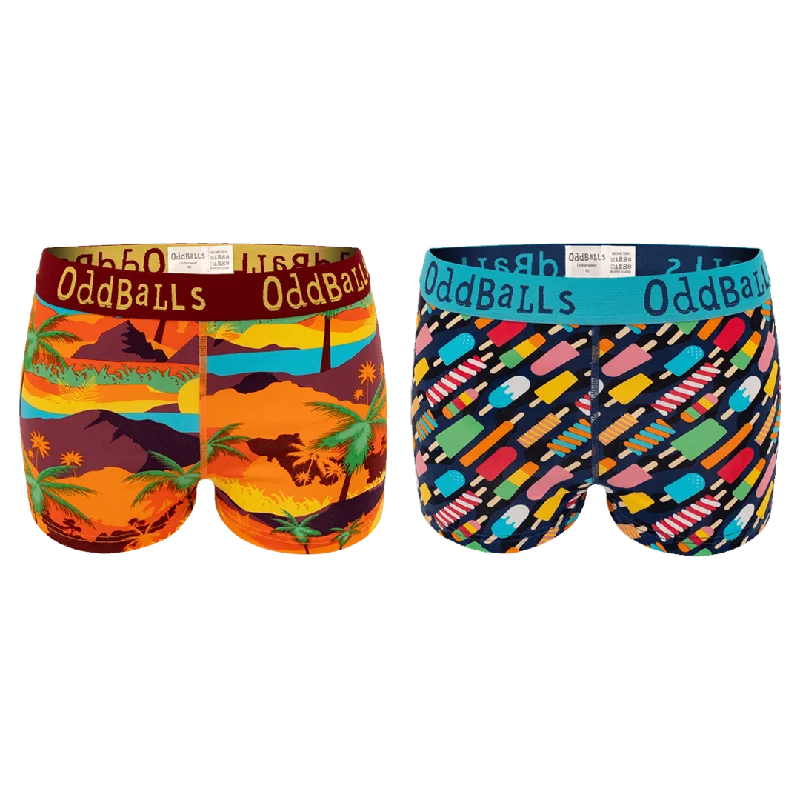 Beach Bundle - Ladies Boxer Shorts 2 Pack Bundle