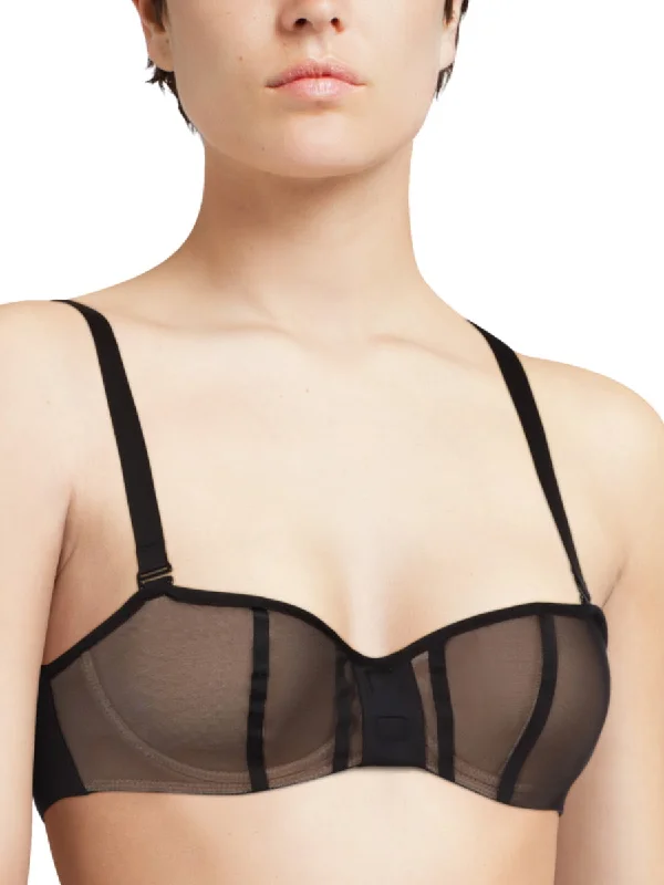 Accent Bandeau Bra - Black