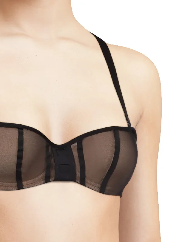 Accent Bandeau Bra - Black