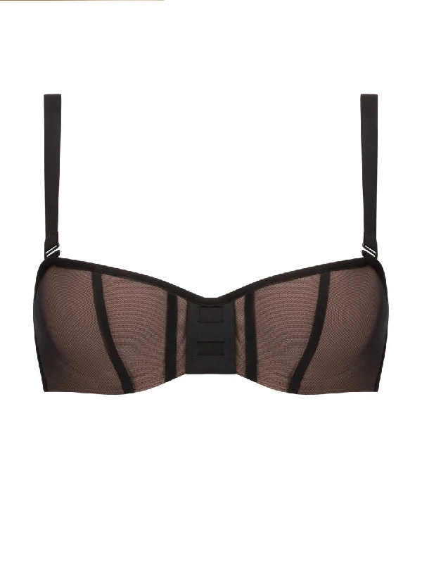 Accent Bandeau Bra - Black