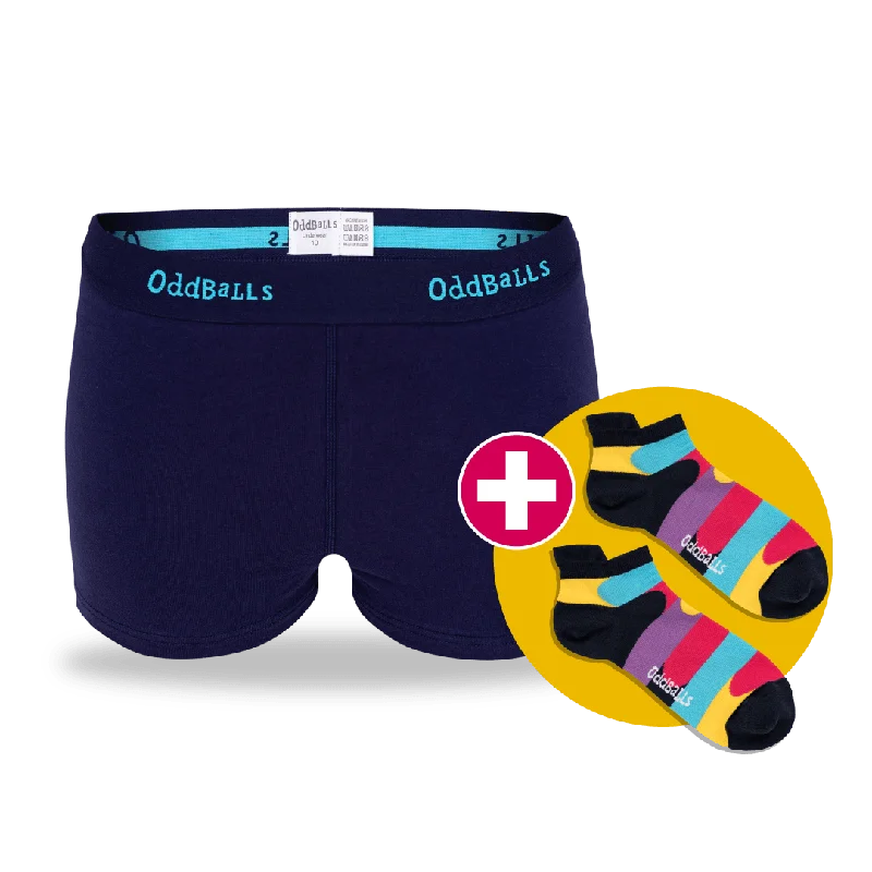 CLASSIC Subscription - Ladies Boxer Shorts & Free Socks - Monthly Subscription