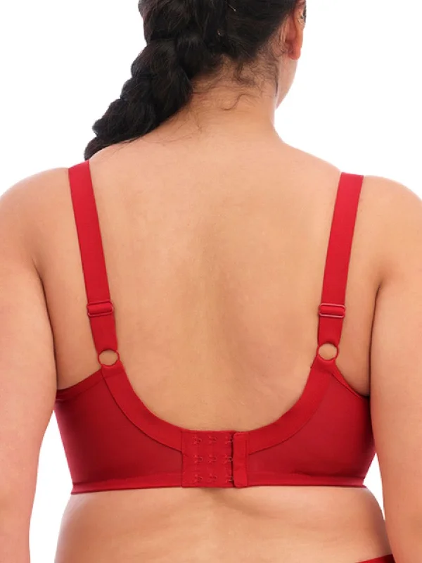 Priya Plunge Bra - Haute Red