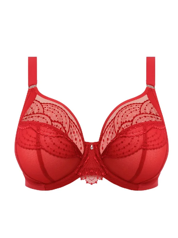 Priya Plunge Bra - Haute Red