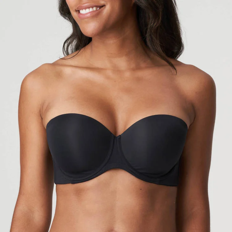 Figuras Padded Bra Strapless In Charcoal - PrimaDonna