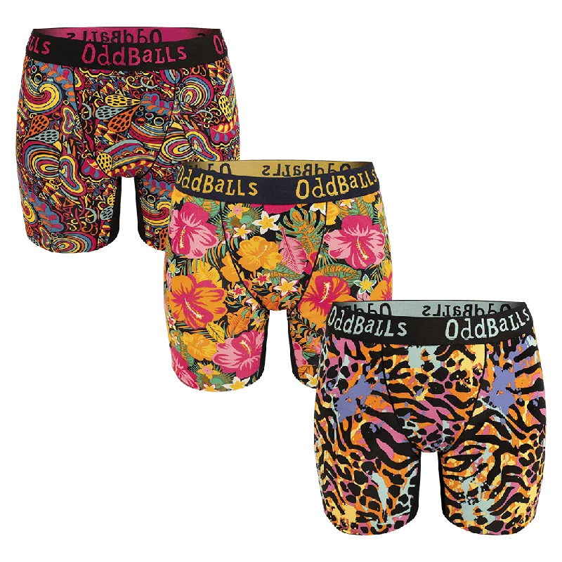 Floral Bundle - Ladies Bamboo Boxer Shorts 3 Pack Bundle