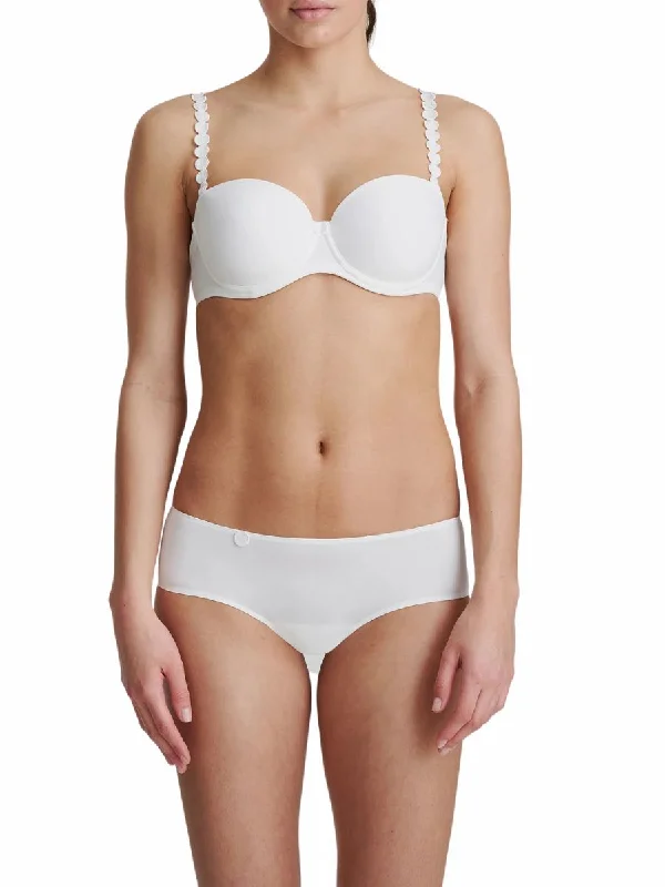 Tom Padded Strapless Bra - White