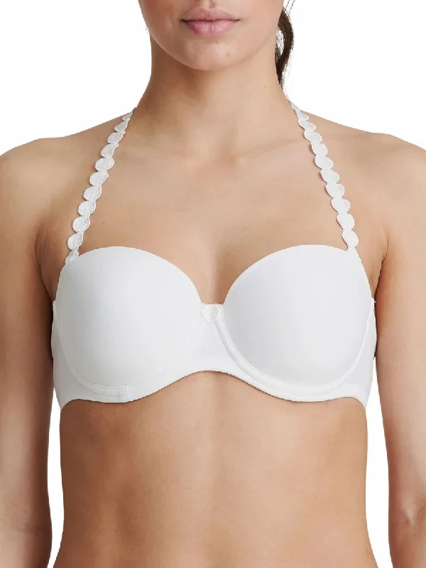 Tom Padded Strapless Bra - White