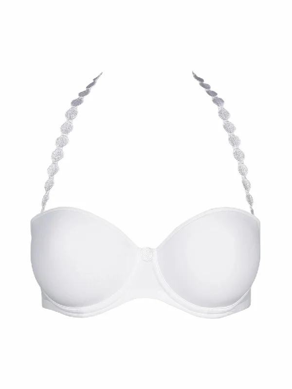 Tom Padded Strapless Bra - White