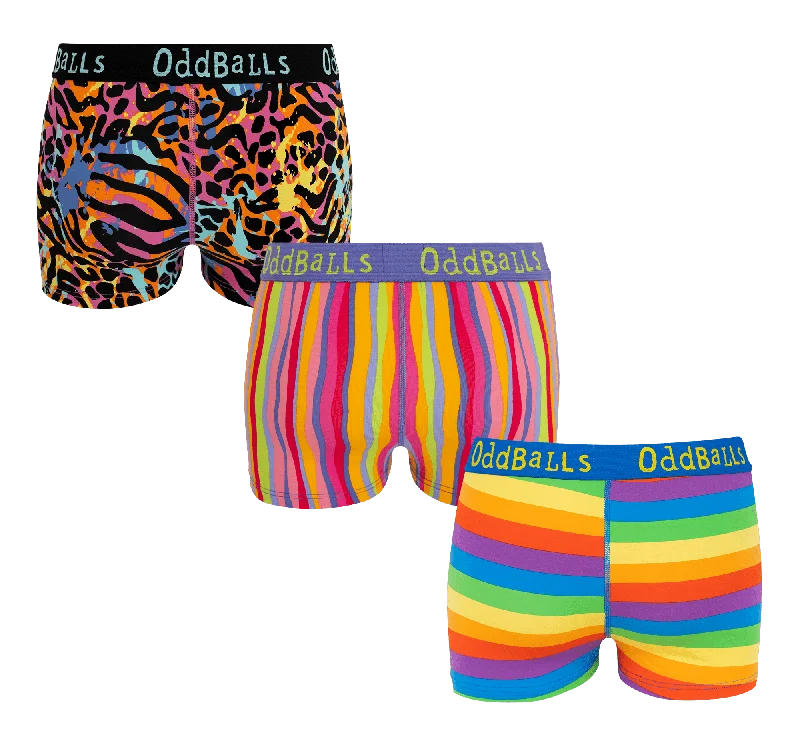 Multicolour Bundle - Ladies Boxers 3 Pack Bundle