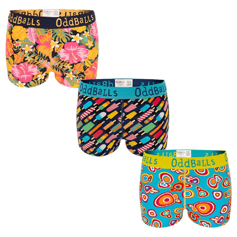 Summer Chill Bundle - Ladies Boxer Shorts 3 Pack Bundle