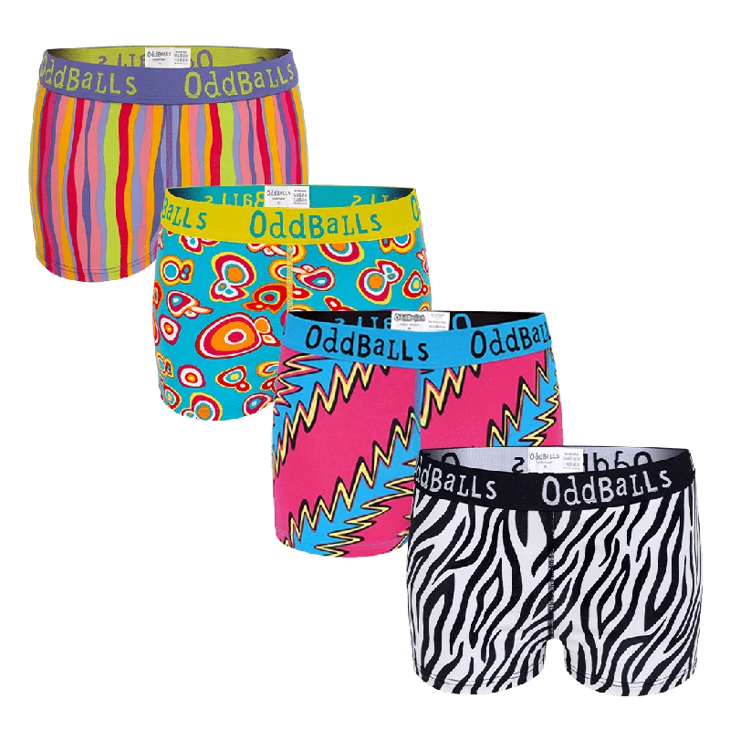 Sweet Bundle - Ladies Boxer Shorts 4 Pack Bundle