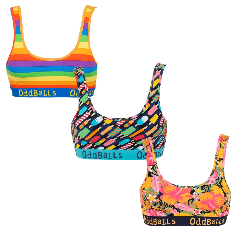 Tropical Heat Bundle - Ladies Bralette 3 Pack Bundle