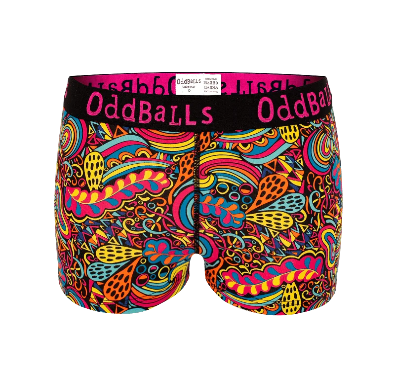 Vibrant Bundle - Ladies Boxer Shorts 6 Pack Bundle