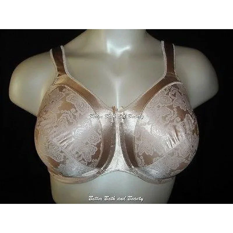 Bali 3562 Satin Tracings Underwire Bra 42DD Nude NEW WITH TAGS