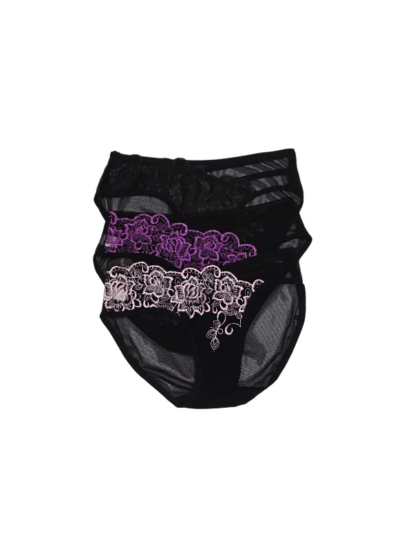 3 Pack Daphne Sexy Brief Lace Panties Bundle A