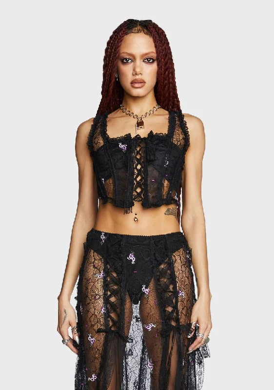 Myth In Bloom Lace Corset