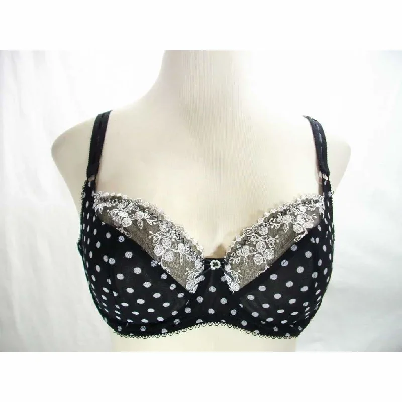 Paramour 115702 by Felina Sweet Revenge Full Busted Bra 36C Black Dot