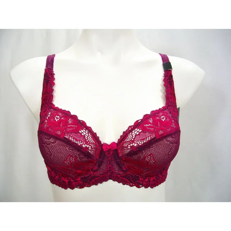 Paramour 115946 by Felina Madison Underwire Bra 36C Grape Wine Vivacious NWT