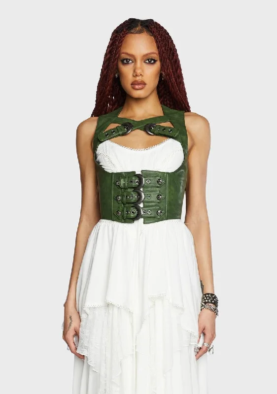 Tea Leaf Party Underbust Corset