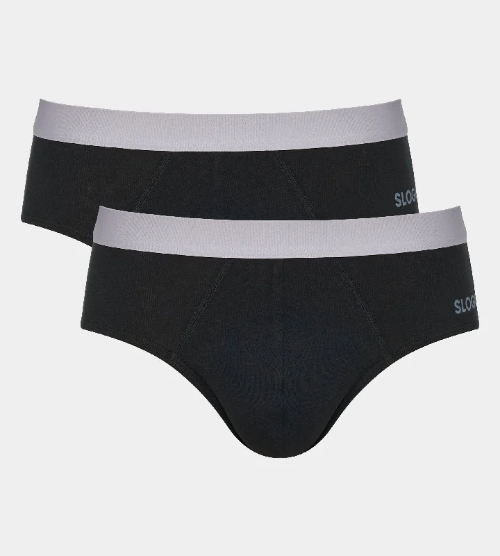 Ανδρικά Σλιπ Sloggi Men Go ABC 2.0 H Brief 2P Black | evaunderwear