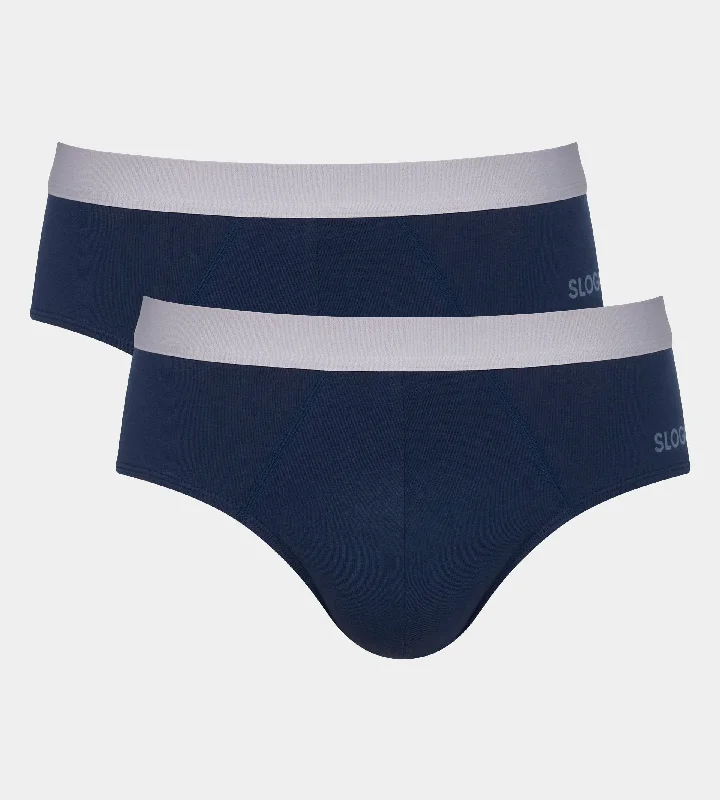 Ανδρικά Σλιπ Sloggi Men Go ABC 2.0 H Brief 2P Blue | evaunderwear